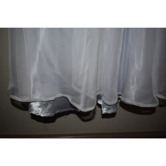 La Femme Embellished Strapless White Tulle Dress Size 00 - Picture 6 of 9